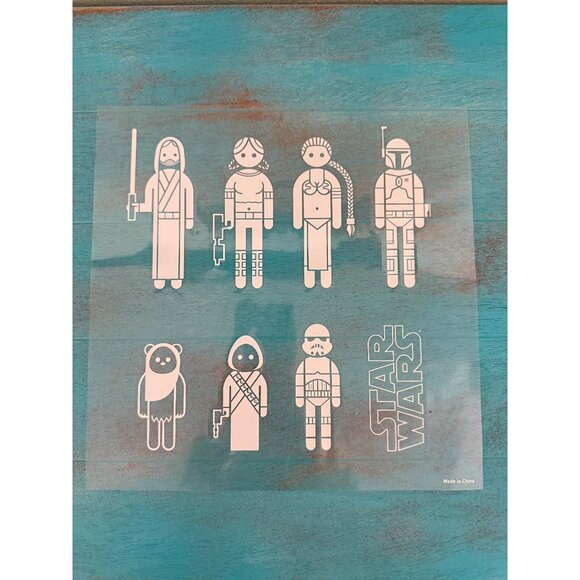 Star Wars Family Car Decals Set With Iconic Characters - Picture 3 of 8